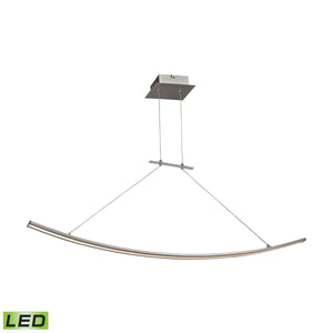 Bow 3'' Wide 1-Light Linear Chandelier - Aluminum LC1310-10-98 Elk Lighting