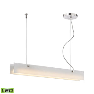 Iris 2'' Wide 1-Light Linear Chandelier - Aluminum LC4020-10-98 Elk Lighting