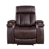 Parker House Parker Living Royce - Fantom Brown Power Recliner Fantom Brown 88% Polyester / 12% PU (W) MROY#812PH-FNB