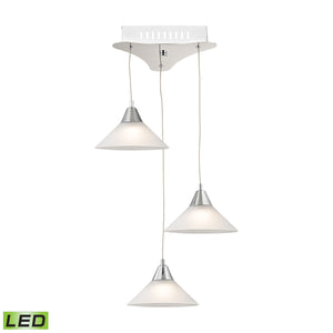 Cono 12'' Wide 3-Light Mini Pendant - Chrome LCA103-10-15 Elk Lighting