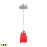 Buro 4'' Wide 1-Light Mini Pendant - Satin Nickel LCA201-11-16M Elk Lighting