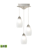 Buro 9'' Wide 3-Light Mini Pendant - Satin Nickel LCA203-10-16M Elk Lighting