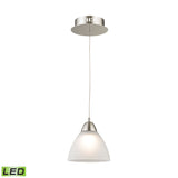 Piatto 6'' Wide 1-Light Mini Pendant - Satin Nickel LCA301-10-16M Elk Lighting