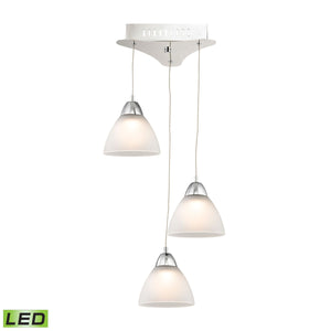 Piatto 11'' Wide 3-Light Mini Pendant - Chrome LCA303-10-15 Elk Lighting