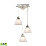 Piatto 11'' Wide 3-Light Mini Pendant - Satin Nickel LCA303-10-16M Elk Lighting