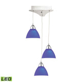 Piatto 11'' Wide 3-Light Mini Pendant - Chrome LCA303-7-15 Elk Lighting