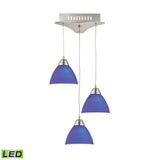 Piatto 11'' Wide 3-Light Mini Pendant - Satin Nickel LCA303-7-16M Elk Lighting