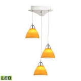 Piatto 11'' Wide 3-Light Mini Pendant - Chrome LCA303-8-15 Elk Lighting