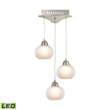 Ciotola 10'' Wide 3-Light Mini Pendant - Satin Nickel LCA403-10-16M Elk Lighting