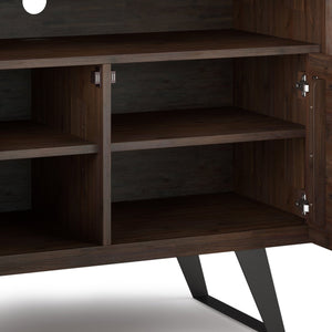 English Elm Lowry 42" Industrial Tv Media Stand - Handcrafted Acacia Wood, Vintage Charm & Durable Storage Solutions B136P158880