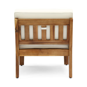 English Elm Christopher Knight Home® - Grenada 5-Seater Acacia Wood Sectional Sofa Set - Weather-Resistant, Handcrafted Comfort & Style N773OS00056C