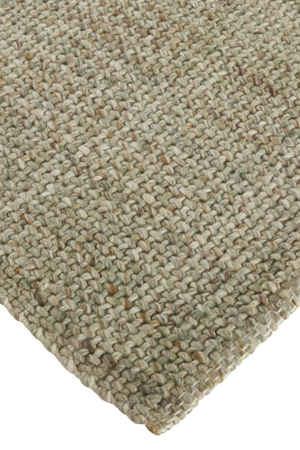 Feizy Rugs Naples Hand Woven Polyester Flatweave Rug - Soft, Durable, And Fade Resistant For Effortless Style Green,Tan Polyester Nap0751fgrn000j00