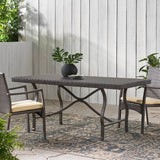 Christopher Knight Home® - Noble House - Costa Mesa Outdoor Multibrown Wicker Dining Table