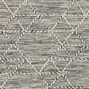 Livabliss Lucia Hand-woven Wool Blend Area Rug with Fringe Bohemian Cottage Living Room Accent Black, Gray 2'6" x 8' LCI2300-268