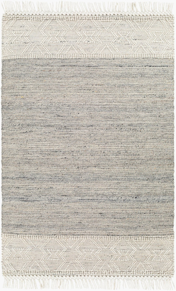 Livabliss Lucia Handwoven Wool Blend Cottage Area Rug with Fringe for Entryways and Bedrooms LCI2302-2339