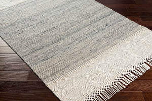 Livabliss Lucia Handwoven Wool Blend Cottage Area Rug with Fringe for Entryways and Bedrooms LCI2302-2339
