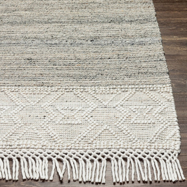 Livabliss Lucia Handwoven Wool Blend Cottage Area Rug with Fringe for Entryways and Bedrooms LCI2302-2339