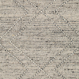 Livabliss Lucia Hand Woven Wool Blend Accent Rug with Fringe for Bohemian Cottage Spaces Charcoal, Gray 5' x 7'6" LCI2303-576
