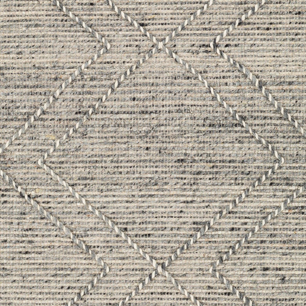 Livabliss Lucia Hand Woven Wool Blend Accent Rug with Fringe for Bohemian Cottage Spaces Charcoal, Gray 5' x 7'6" LCI2303-576