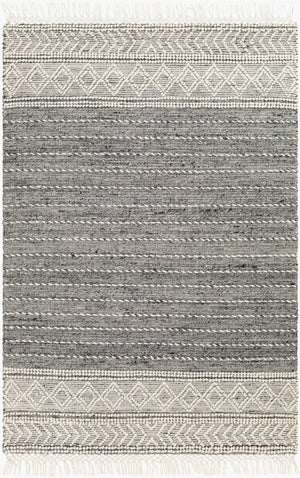 Livabliss Lucia Handwoven Wool Blend Flat Weave Accent Rug with Fringe for Entryway or Bedroom LCI2304-2339