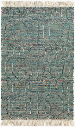 Livabliss Lucia Handwoven Flatweave Accent Rug Wool Blend Fringe Edge Cottage Farmhouse Style LCI2306-2339