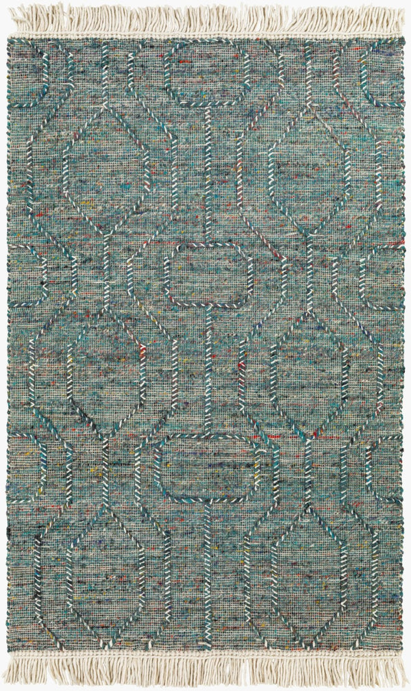 Livabliss Lucia Handwoven Flatweave Accent Rug Wool Blend Fringe Edge Cottage Farmhouse Style LCI2306-2339