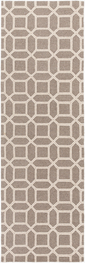Surya Lucka Lck-2000 2'6" X 8' Handmade Wool Rug - Modern, Durable, Low Pile, Chemical-free Cleaning Option Charcoal Wool Lck2001-268