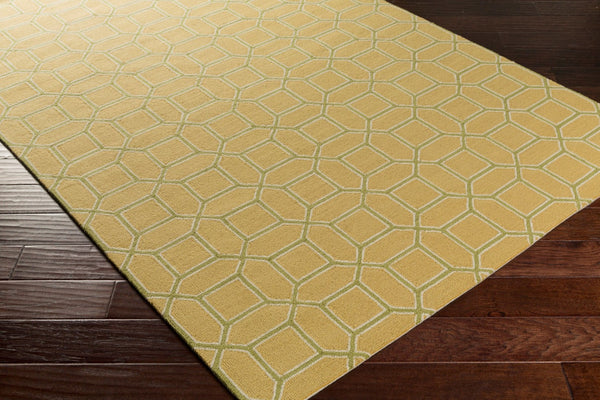 Surya Lucka Hand Hooked Wool Runner Rug Geometric Pattern for Hallway and Entryway LCK2003-268