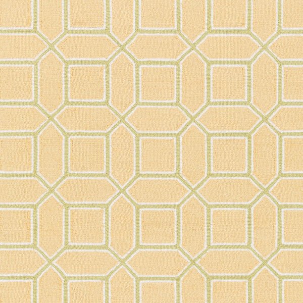 Surya Lucka Lck-2000 2'6" X 8' Handmade Wool Rug - Modern, Durable, Low Pile, Chemical-free Cleaning Option Saffron Wool Lck2003-268