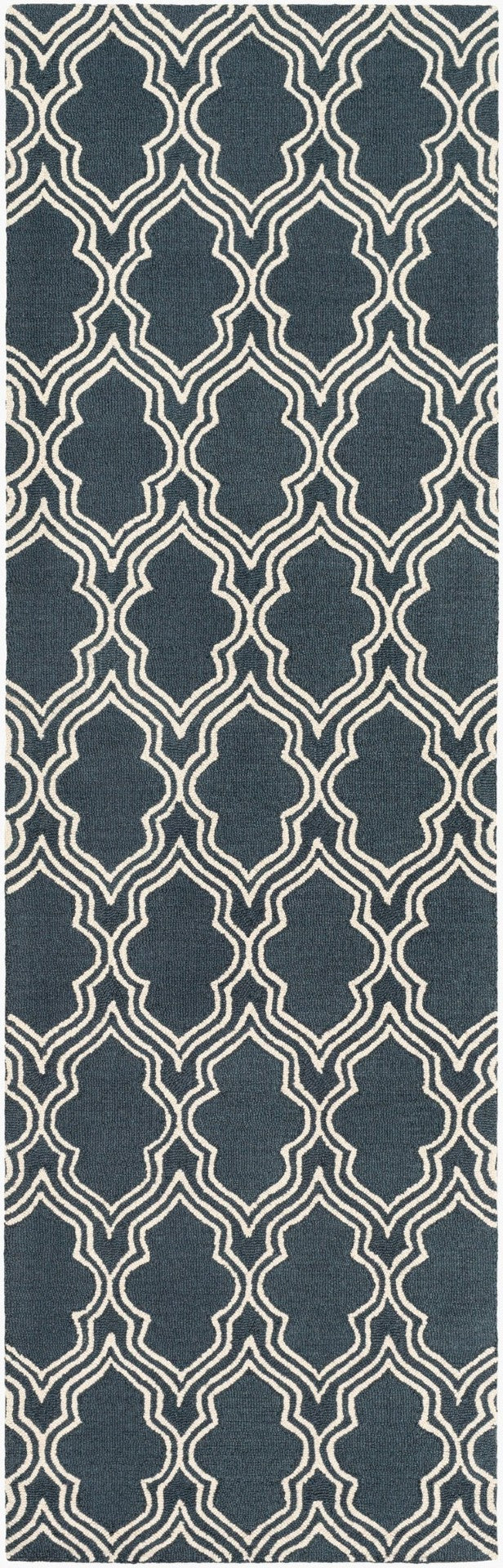 Surya Lucka Hand Hooked Wool Runner Rug Modern Low Pile Hallway and Entryway Accent LCK2032-268