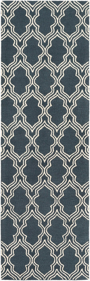 Surya Lucka Hand Hooked Wool Runner Rug Modern Low Pile Hallway and Entryway Accent LCK2032-268
