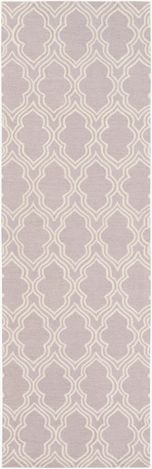 Surya Lucka Lck-2000 2'6" X 8' Handmade Wool Rug - Modern, Durable, Low Pile, Chemical-free Cleaning Option Lilac Wool Lck2035-268