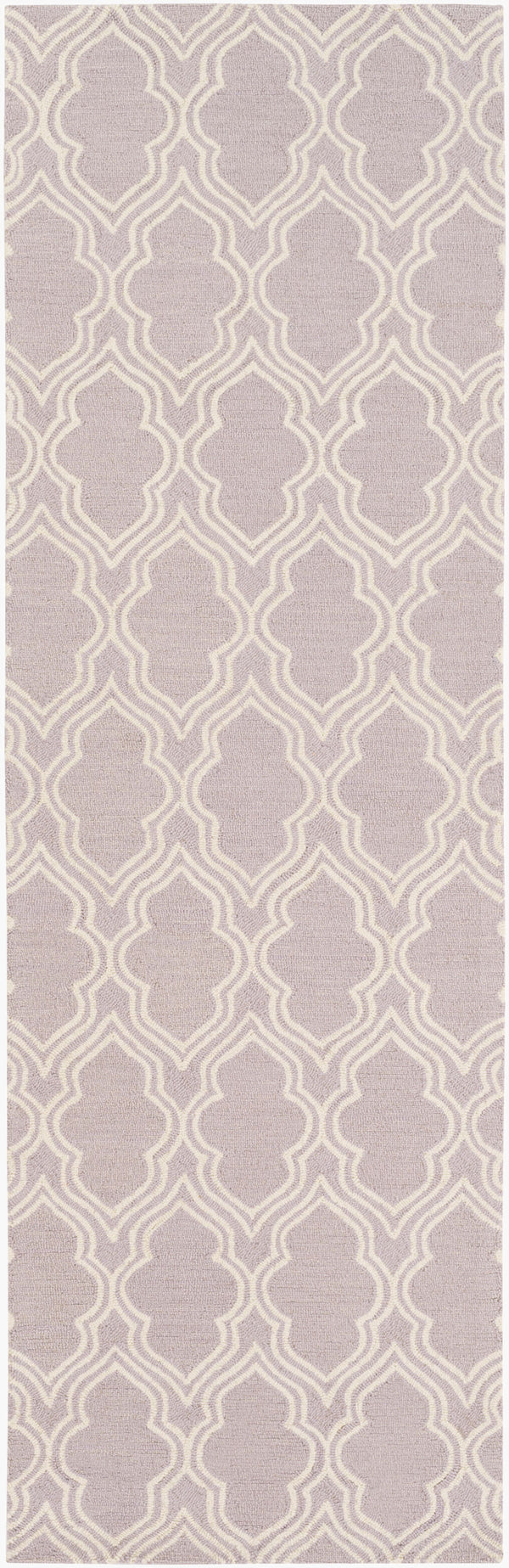 Surya Lucka Lck-2000 2'6" X 8' Handmade Wool Rug - Modern, Durable, Low Pile, Chemical-free Cleaning Option Lilac Wool Lck2035-268