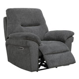 Parker Living Bryant - Ruffles Coal Power Recliner