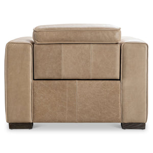 Bernhardt Bernhardt Nest Power Recliner in Plush Leather with Track Arms for Modern Living 402RLO