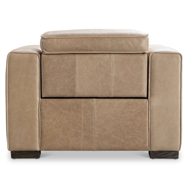 Bernhardt Bernhardt Nest Power Recliner in Plush Leather with Track Arms for Modern Living 402RLO