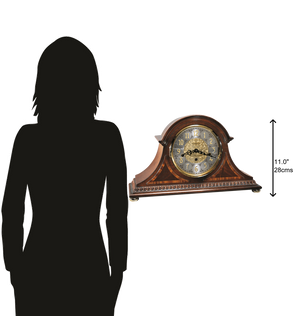 Hekman Furniture 613559 Webster Mantel Clock - Exquisite Windsor Cherry Finish, Triple-chime Movement, Usa Made Windsor Cherry (Limited) Webster Mantel Clock 613559