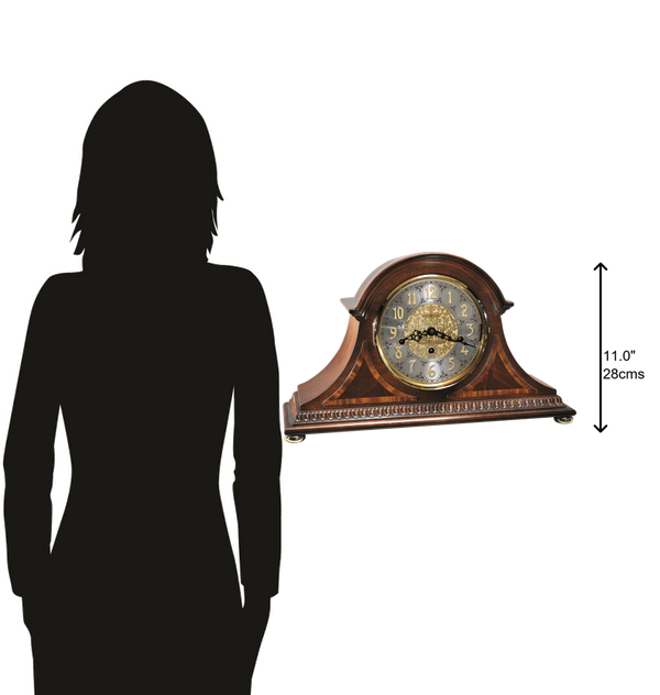 Hekman Furniture 613559 Webster Mantel Clock - Exquisite Windsor Cherry Finish, Triple-chime Movement, Usa Made Windsor Cherry (Limited) Webster Mantel Clock 613559