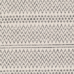 Livabliss La Casa Moroccan Geometric Flatweave Cotton Rug for Entryways and High Traffic Spaces Charcoal, White 2' x 3'9" LCS2303-2239