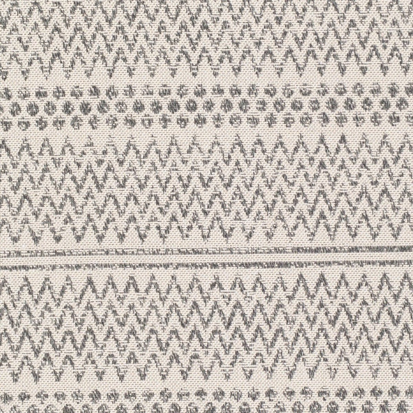 Livabliss La Casa Moroccan Geometric Flatweave Cotton Rug for Entryways and High Traffic Spaces Charcoal, White 2' x 3'9" LCS2303-2239