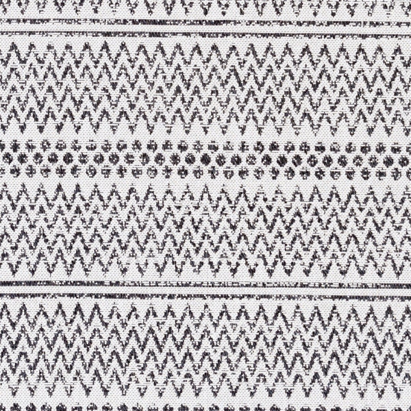Livabliss La Casa Cotton Flatweave Rug Turkish Global Pattern for Entryway or Layered Accent Black, Cream 5' x 7'3" LCS2304-5373
