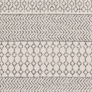 Livabliss La Casa Flatweave Cotton Accent Rug Turkish Woven Global Pattern for Entryway or Bedside Charcoal, White 2' x 3'9" LCS2305-2239