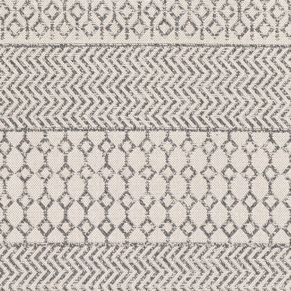 Livabliss La Casa Flatweave Cotton Accent Rug Turkish Woven Global Pattern for Entryway or Bedside Charcoal, White 2' x 3'9" LCS2305-2239