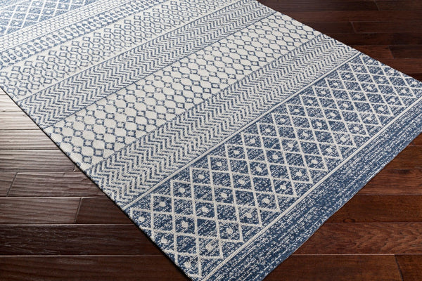 Livabliss La Casa Flatweave Cotton Area Rug Moroccan Geometric Pattern for Living Dining Rooms LCS2307-710102