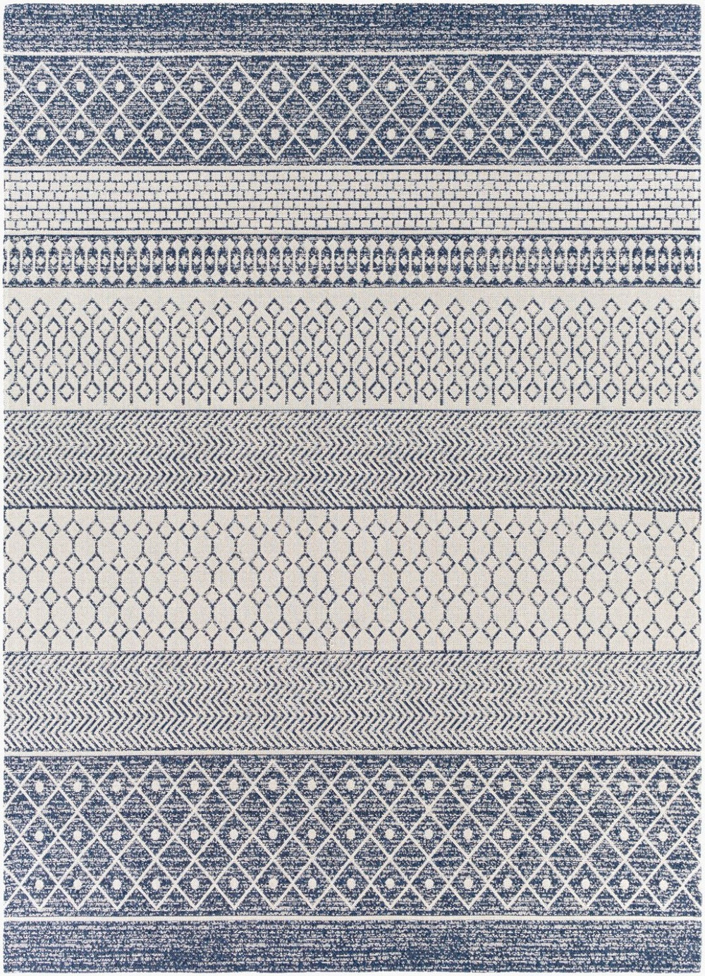 Livabliss La Casa Flatweave Cotton Area Rug Moroccan Geometric Pattern for Living Dining Rooms LCS2307-710102