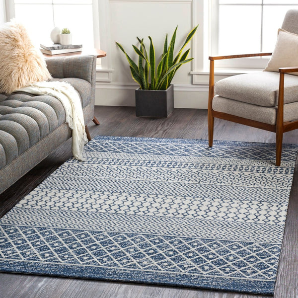 Livabliss La Casa Flatweave Cotton Area Rug Moroccan Geometric Pattern for Living Dining Rooms LCS2307-710102