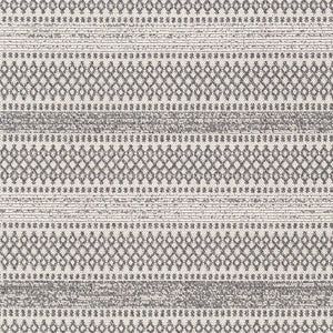 Livabliss La Casa Flatweave Cotton Runner Moroccan Geometric Pattern Hallway Entryway Rug Light Slate, Ch 6'4" x 9' LCS2309-679