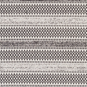 Livabliss La Casa Flatweave Cotton Area Rug Moroccan Geometric Pattern for Living Room Black, Cream 7'7" x 10'2" LCS2310-710102