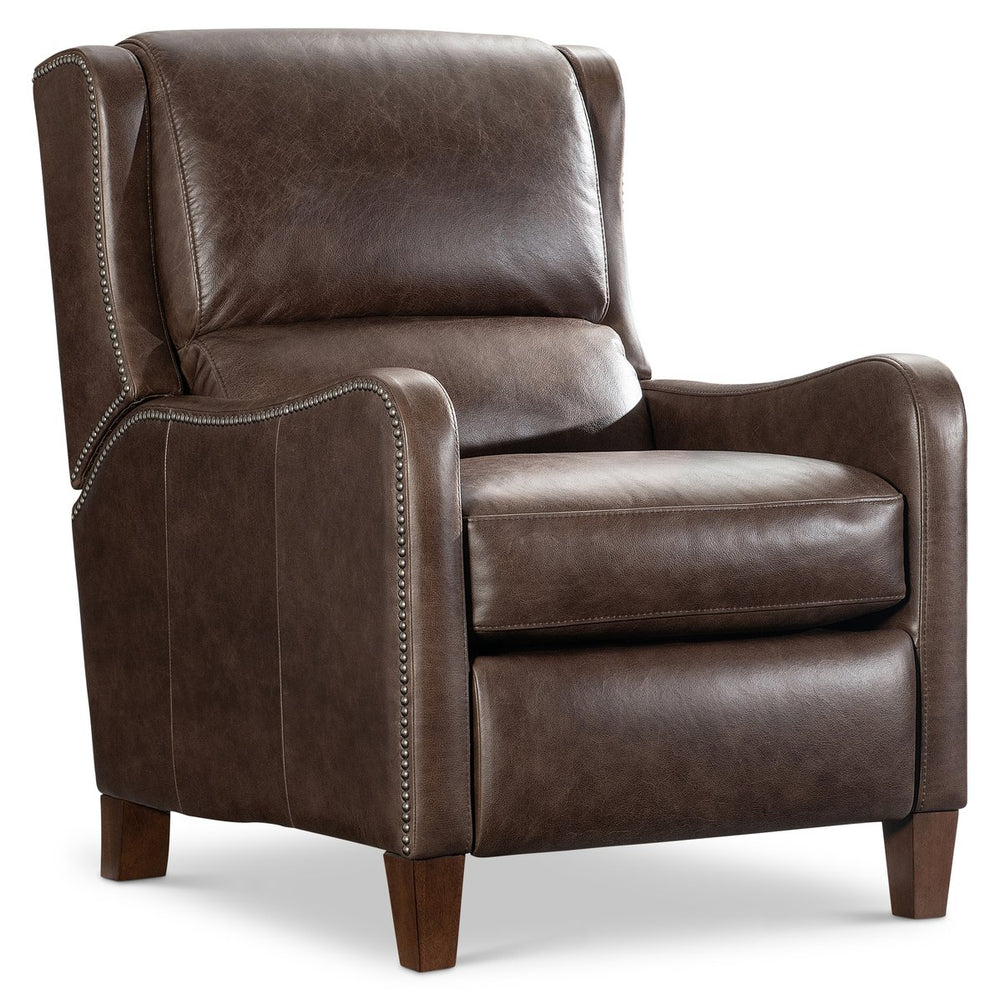 Bernhardt Bernhardt Landon Full Recline Leather Armchair with Nailhead Trim for Living Room 701RLO