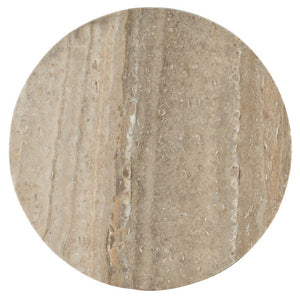 Hooker Furniture La Rabbs Prairie Martini Table - Compact Flemish-Finish Round Stone Top Side Table With Distressed Charm 6960-80117-87